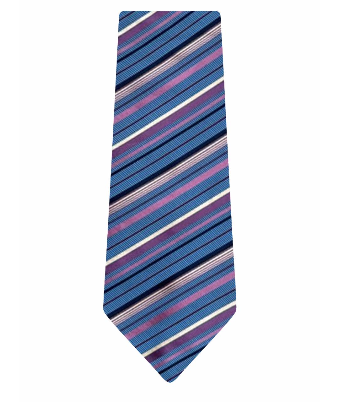 BRIONI Голубой шелковый галстук, фото 1