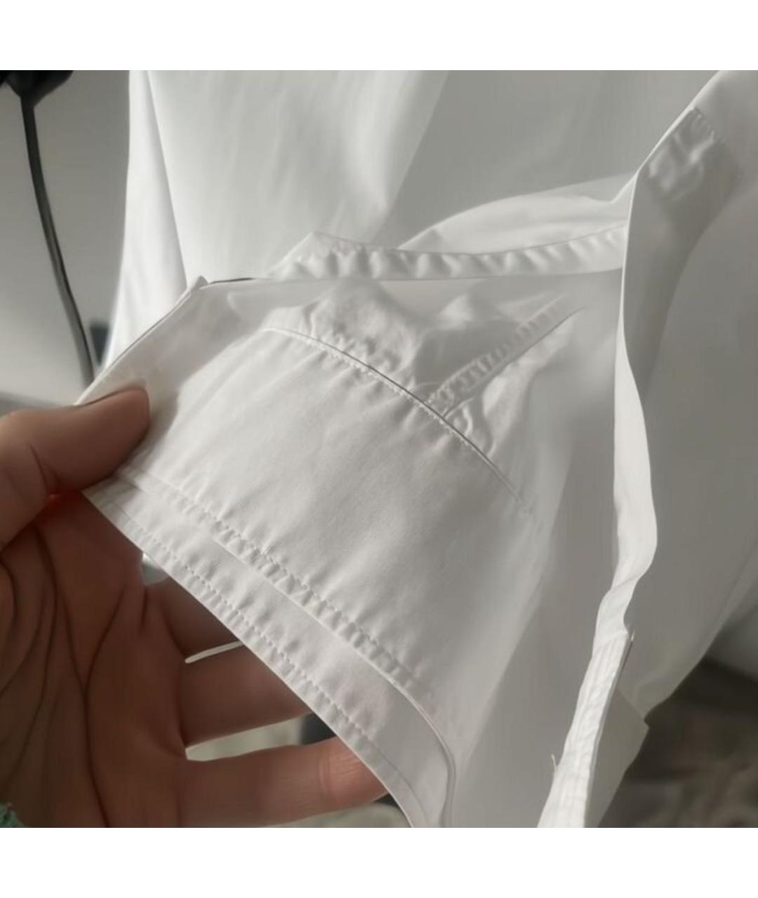 JIL SANDER Белая хлопковая рубашка, фото 4