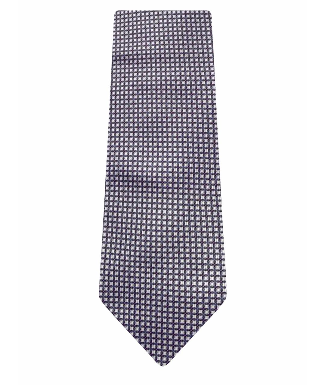 BRIONI Фиолетовый шелковый галстук, фото 1