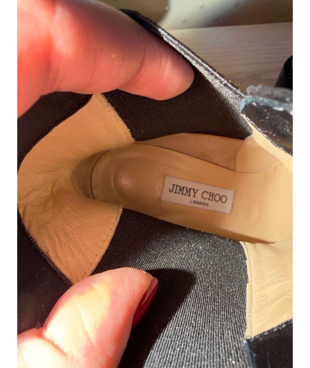 JIMMY CHOO Черные полусапоги, фото 4