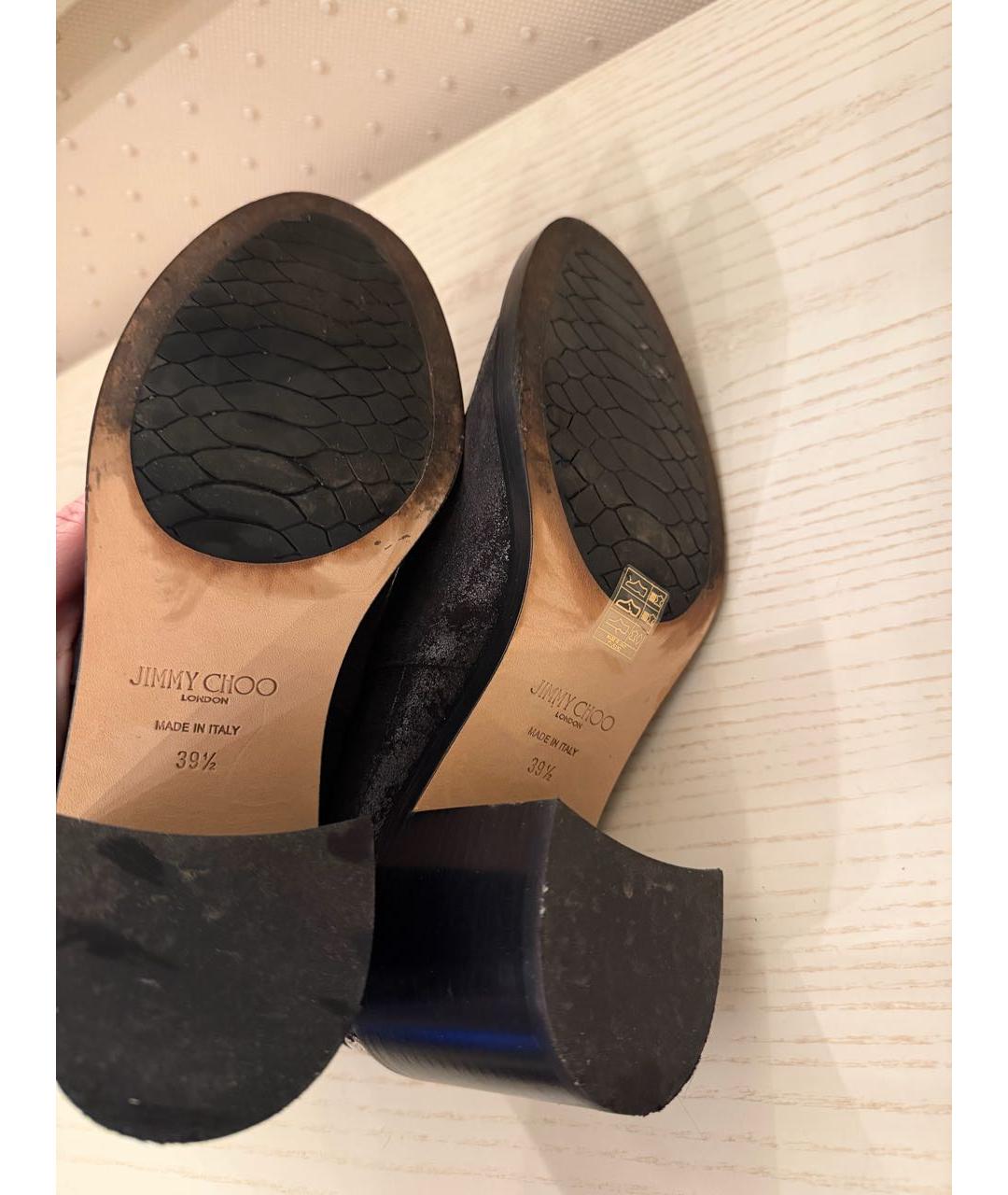 JIMMY CHOO Черные полусапоги, фото 7