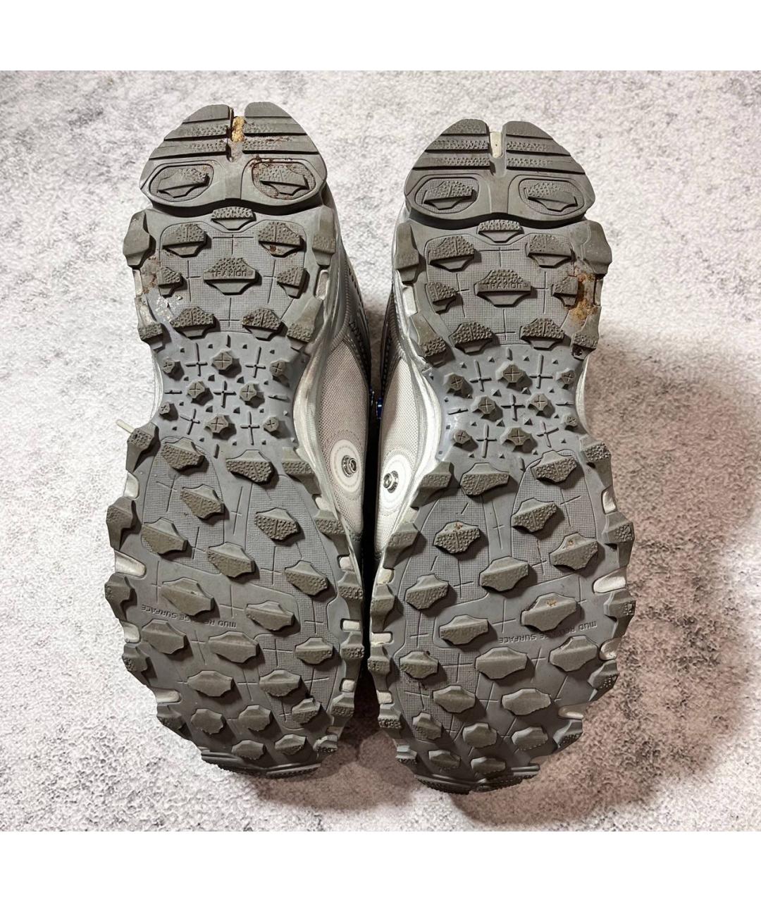 RAF SIMONS Серебряные текстильные низкие кроссовки / кеды, фото 6