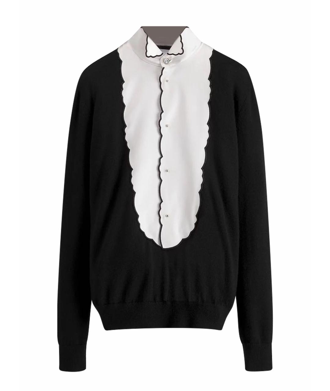 CHRISTIAN DIOR Черный кашемировый джемпер / свитер, фото 1