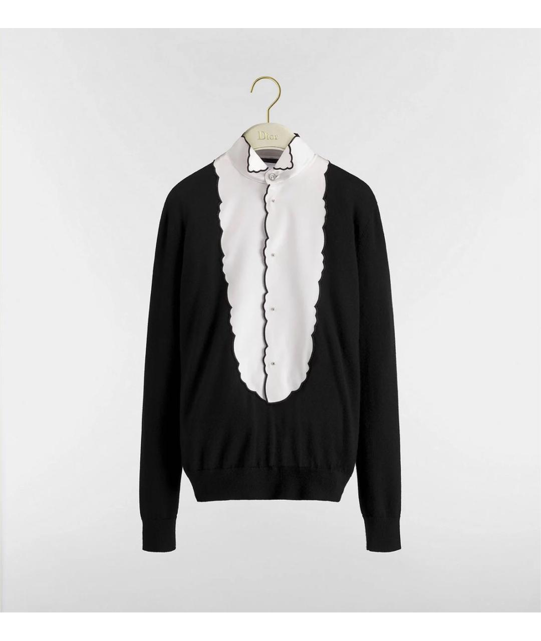 CHRISTIAN DIOR Черный кашемировый джемпер / свитер, фото 5
