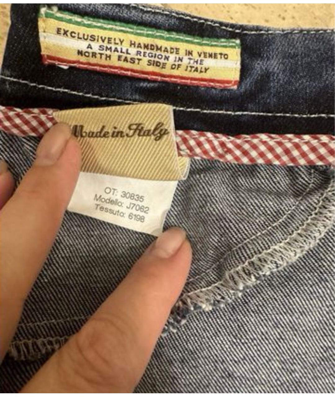 JACOB COHEN Синяя деним юбка мини, фото 5