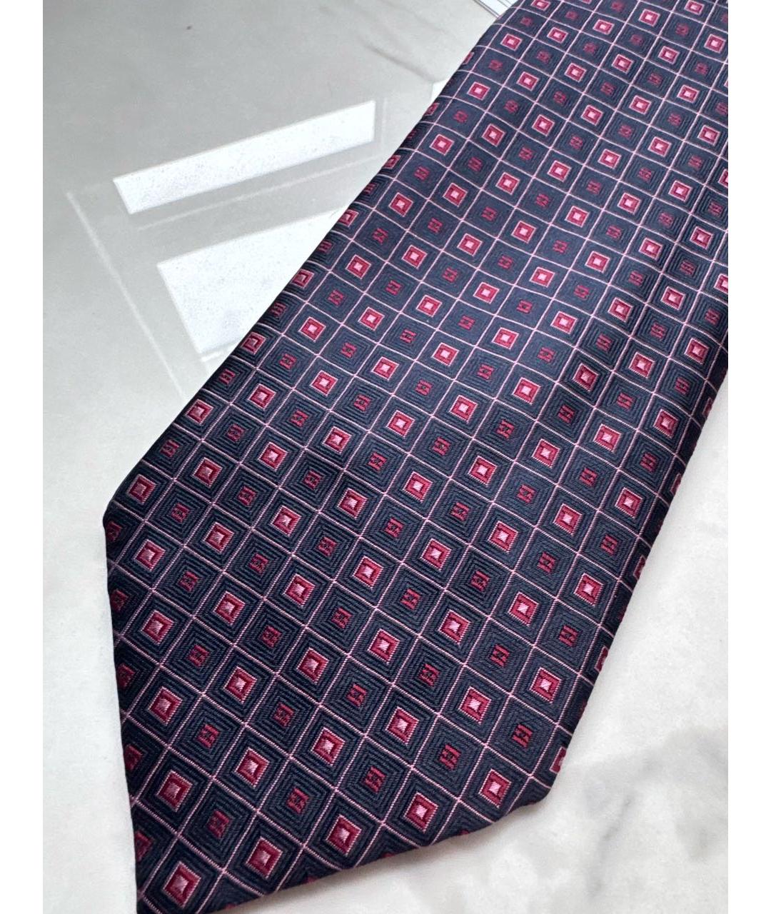 BRIONI Темно-синий шелковый галстук, фото 7