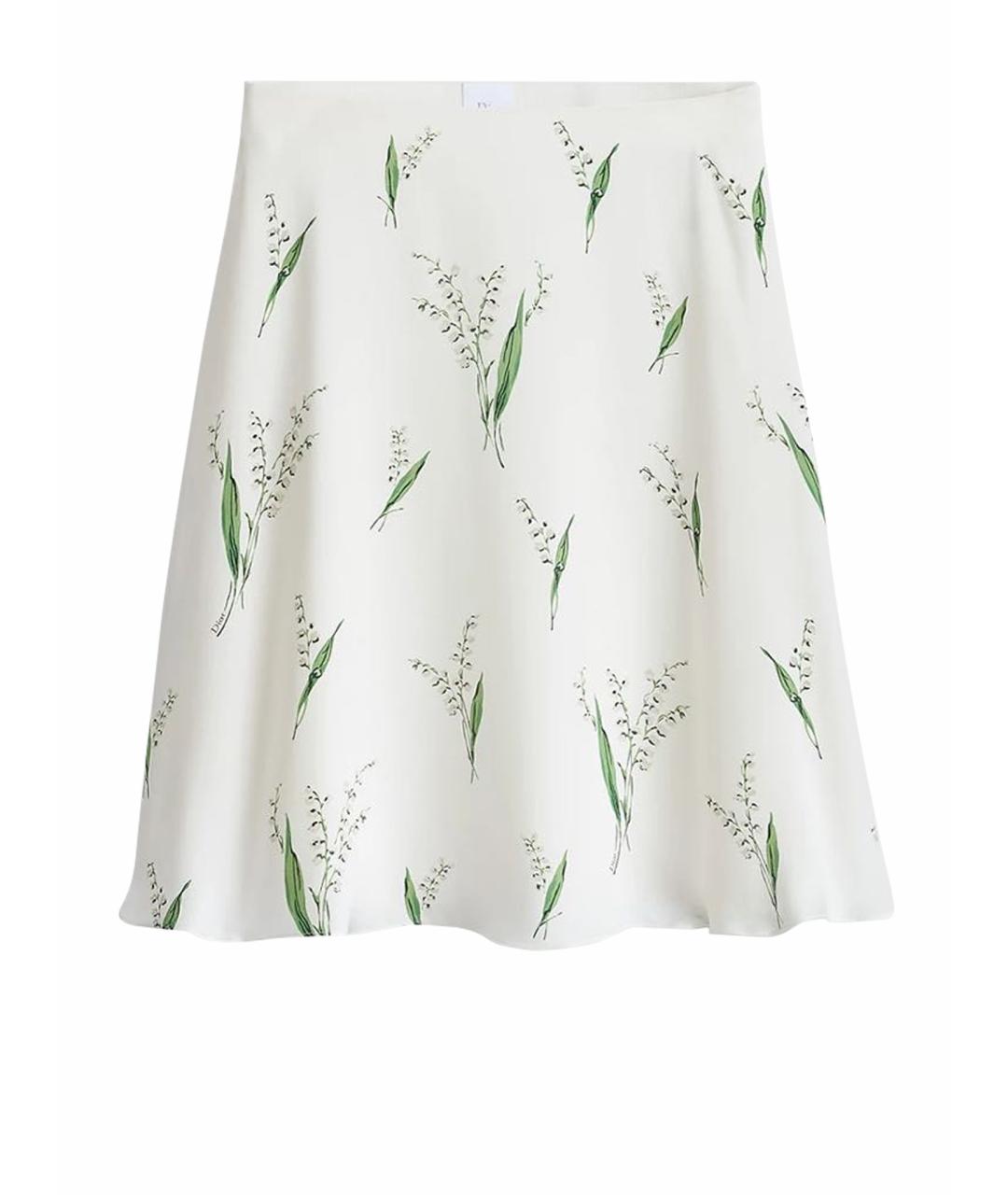 CHRISTIAN DIOR Белая юбка миди, фото 1