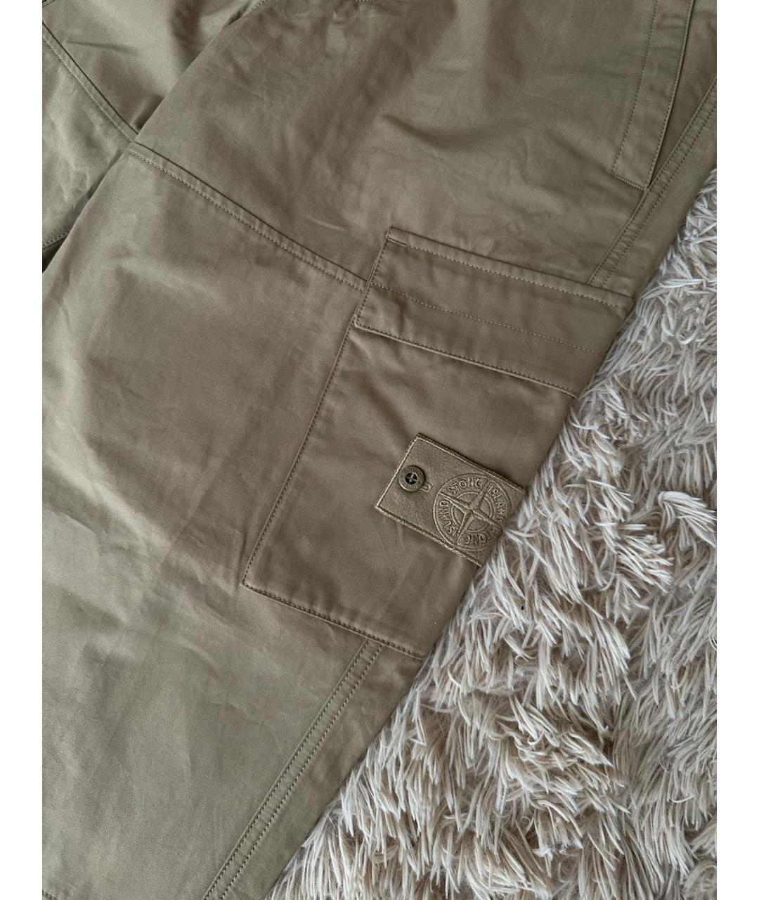 STONE ISLAND Бежевые повседневные брюки, фото 2
