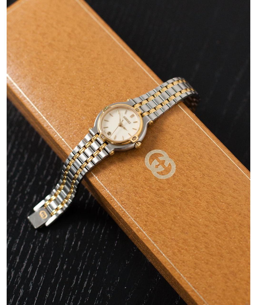 GUCCI Серебряные стальные часы, фото 3