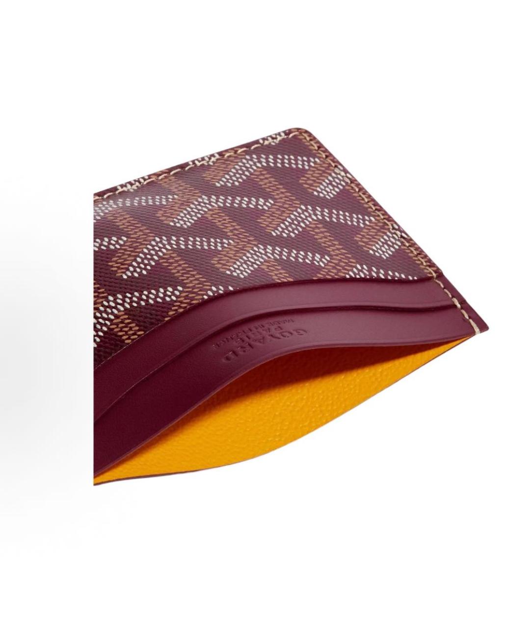 GOYARD Бордовый кардхолдер, фото 3
