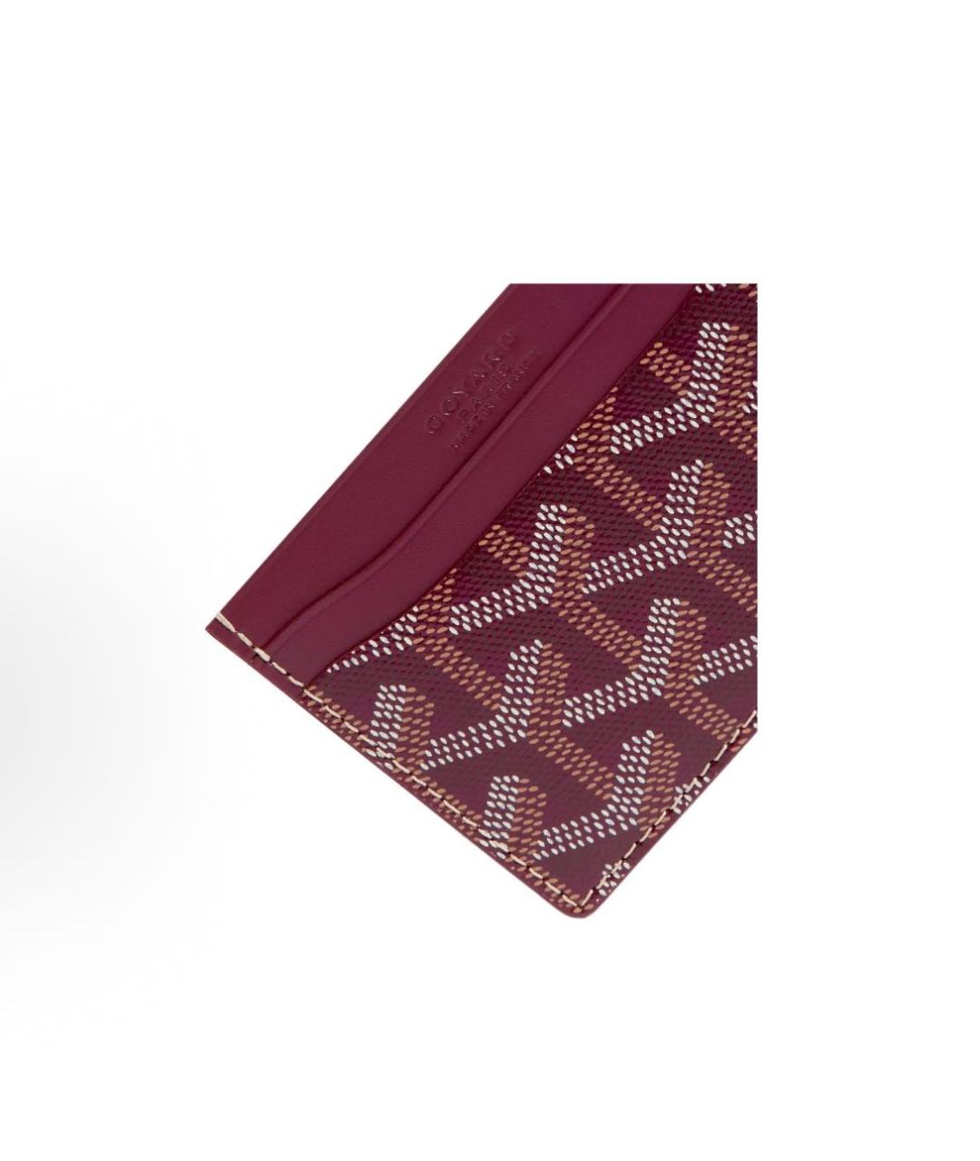 GOYARD Бордовый кардхолдер, фото 2