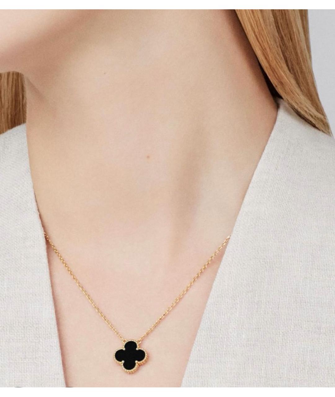 VAN CLEEF & ARPELS Черное колье из желтого золота, фото 5