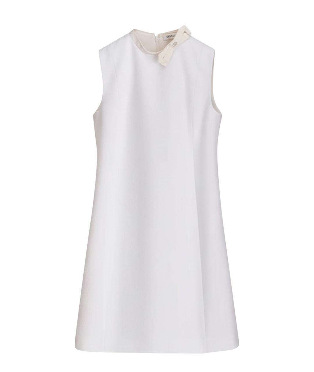 CHRISTIAN DIOR Белое шерстяное коктейльное платье, фото 1