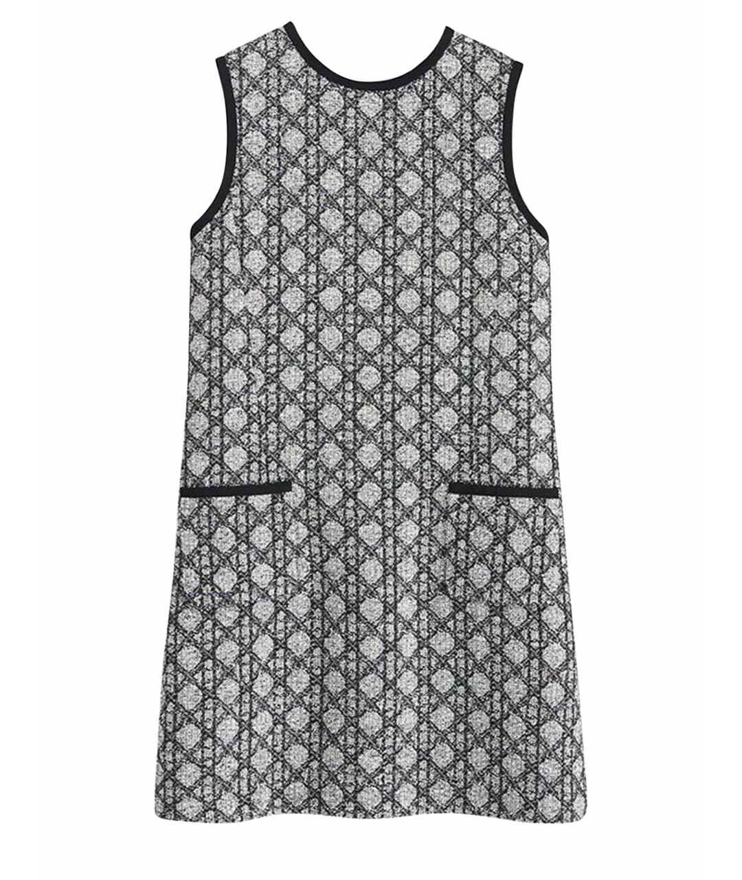 CHRISTIAN DIOR Черное твидовое коктейльное платье, фото 1