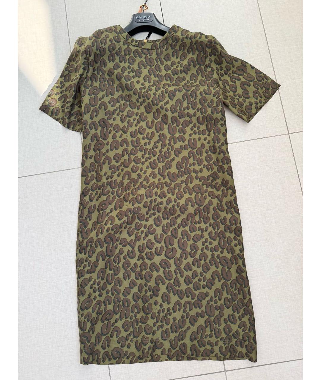 LOUIS VUITTON Золотое повседневное платье, фото 7