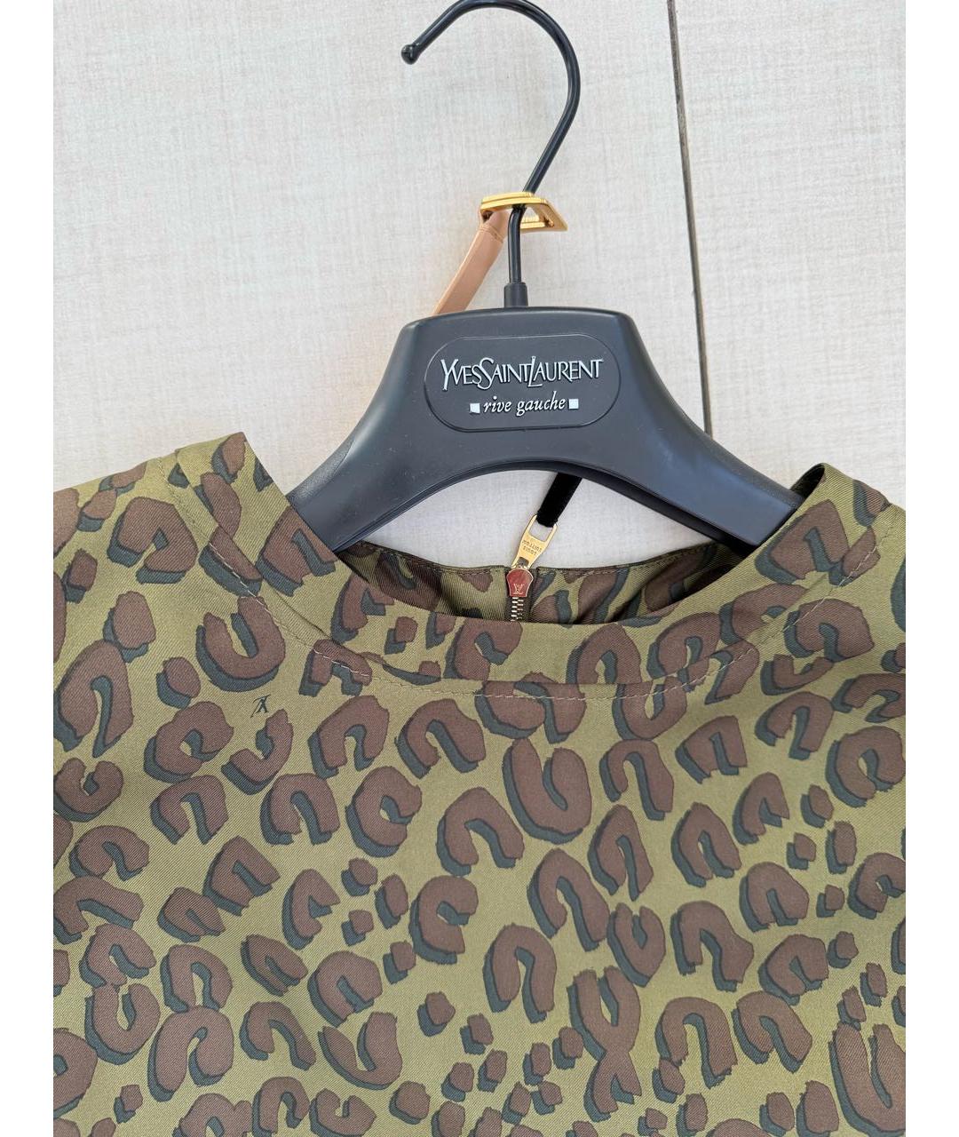 LOUIS VUITTON Золотое повседневное платье, фото 6