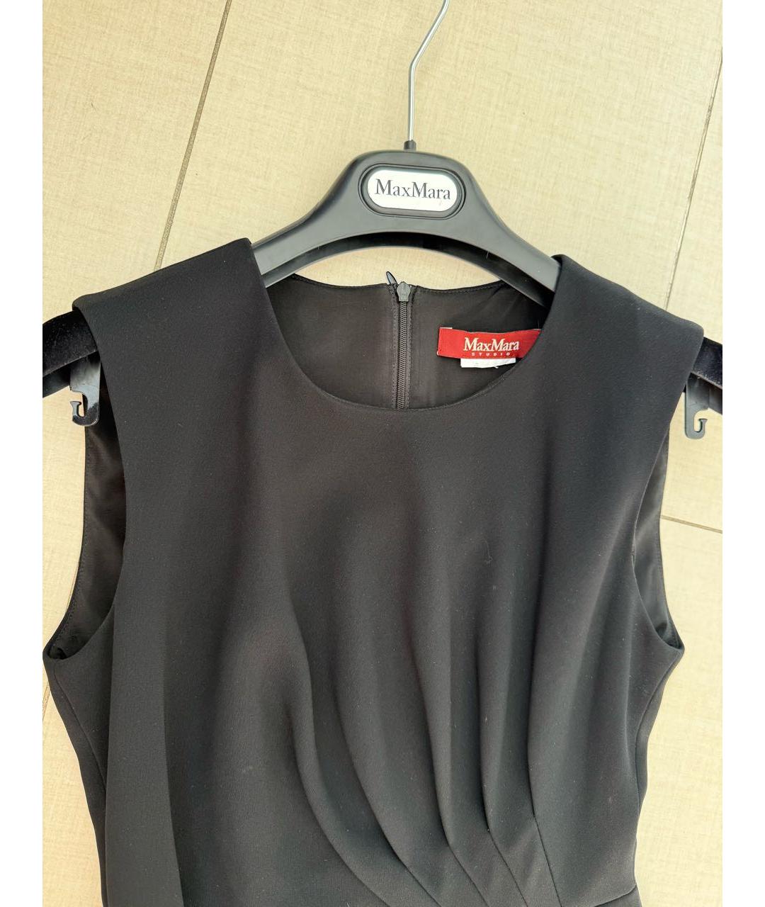 MAX MARA STUDIO Черное повседневное платье, фото 3