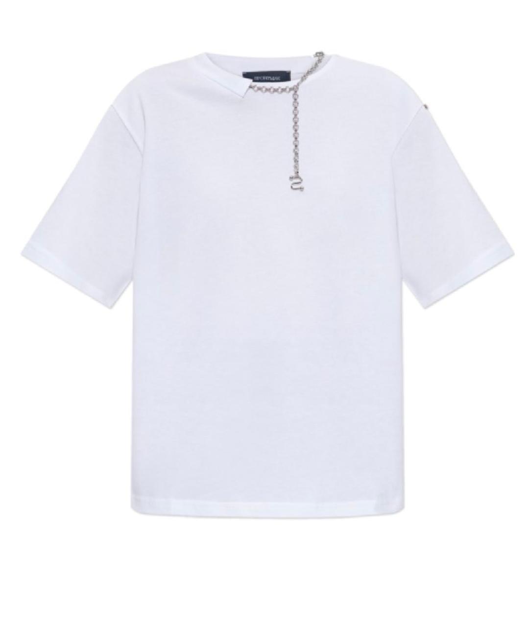 SPORTMAX Белая хлопковая футболка, фото 1