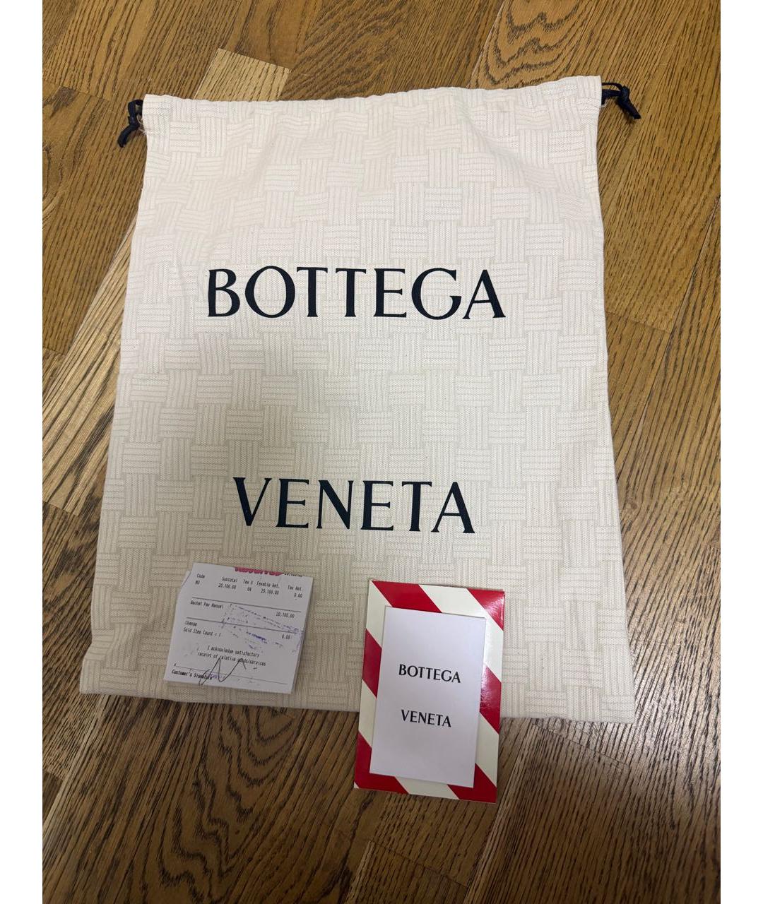 BOTTEGA VENETA Коричневая кожаная сумка через плечо, фото 6