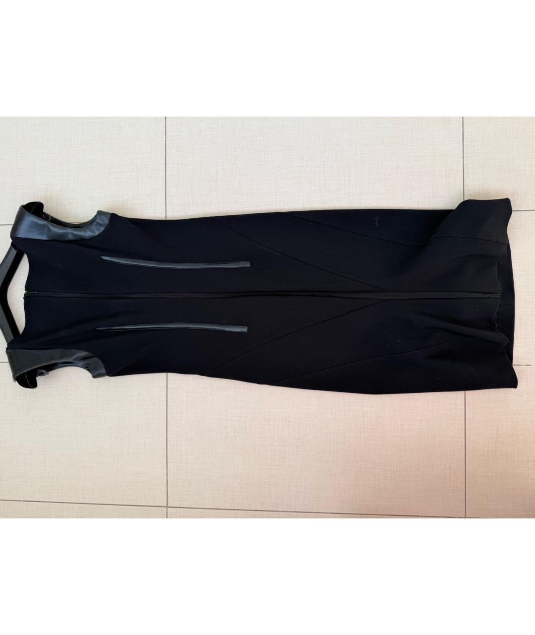 SPORTMAX Черное коктейльное платье, фото 2