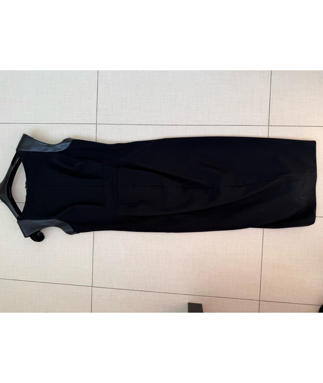 SPORTMAX Черное коктейльное платье, фото 6