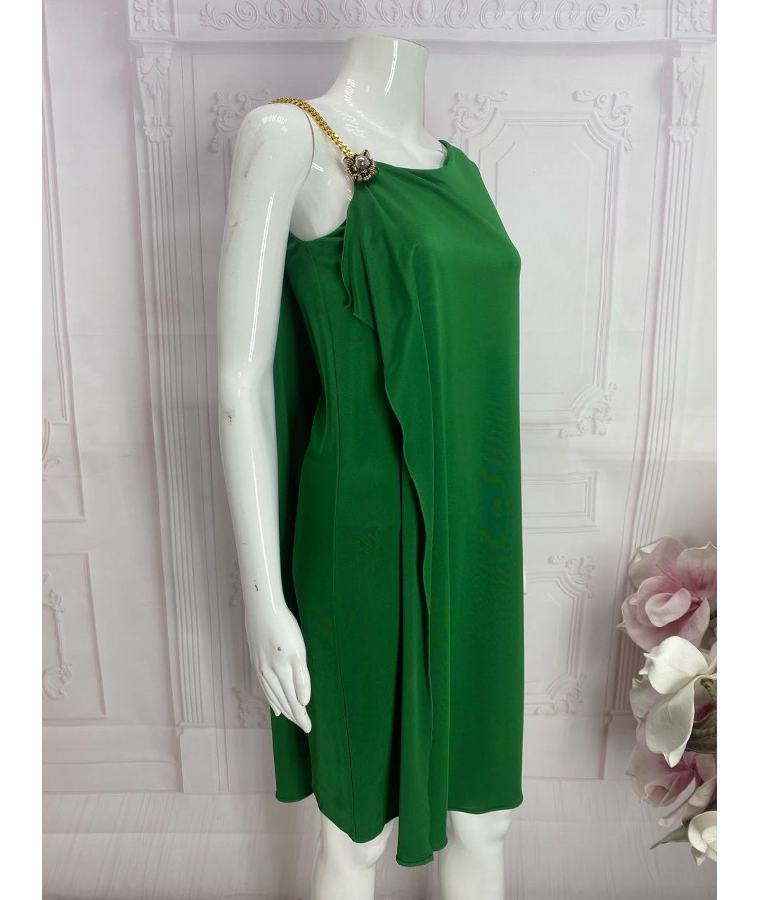 GUCCI Зеленые вискозное коктейльное платье, фото 6