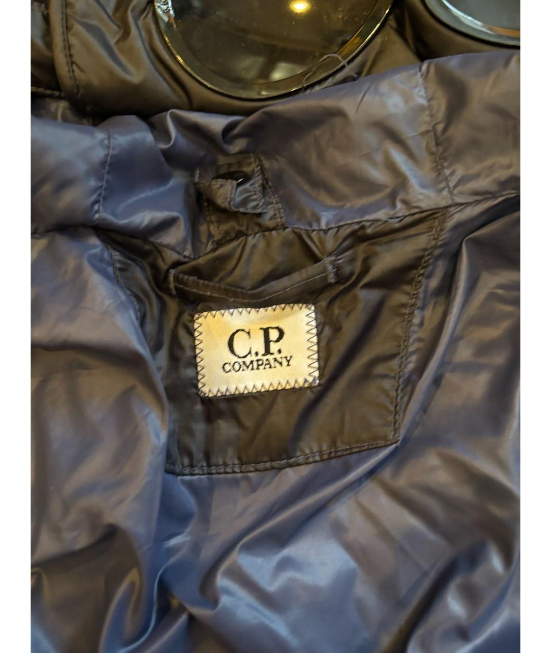 CP COMPANY Темно-синий полиамидовый пуховик, фото 6