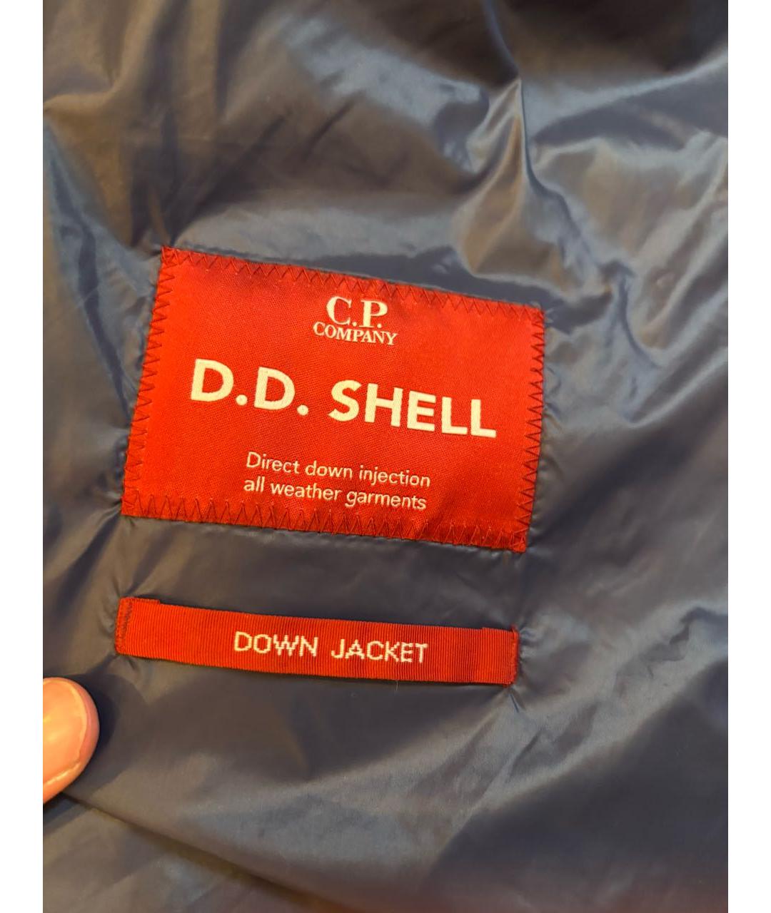 CP COMPANY Темно-синий полиамидовый пуховик, фото 5