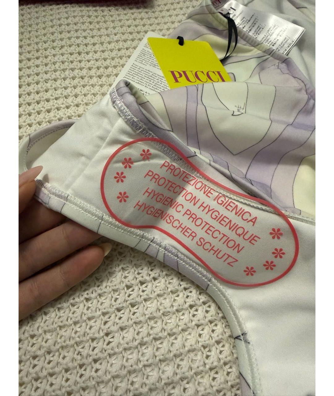 PUCCI Фиолетовый полиамидовый купальник, фото 7