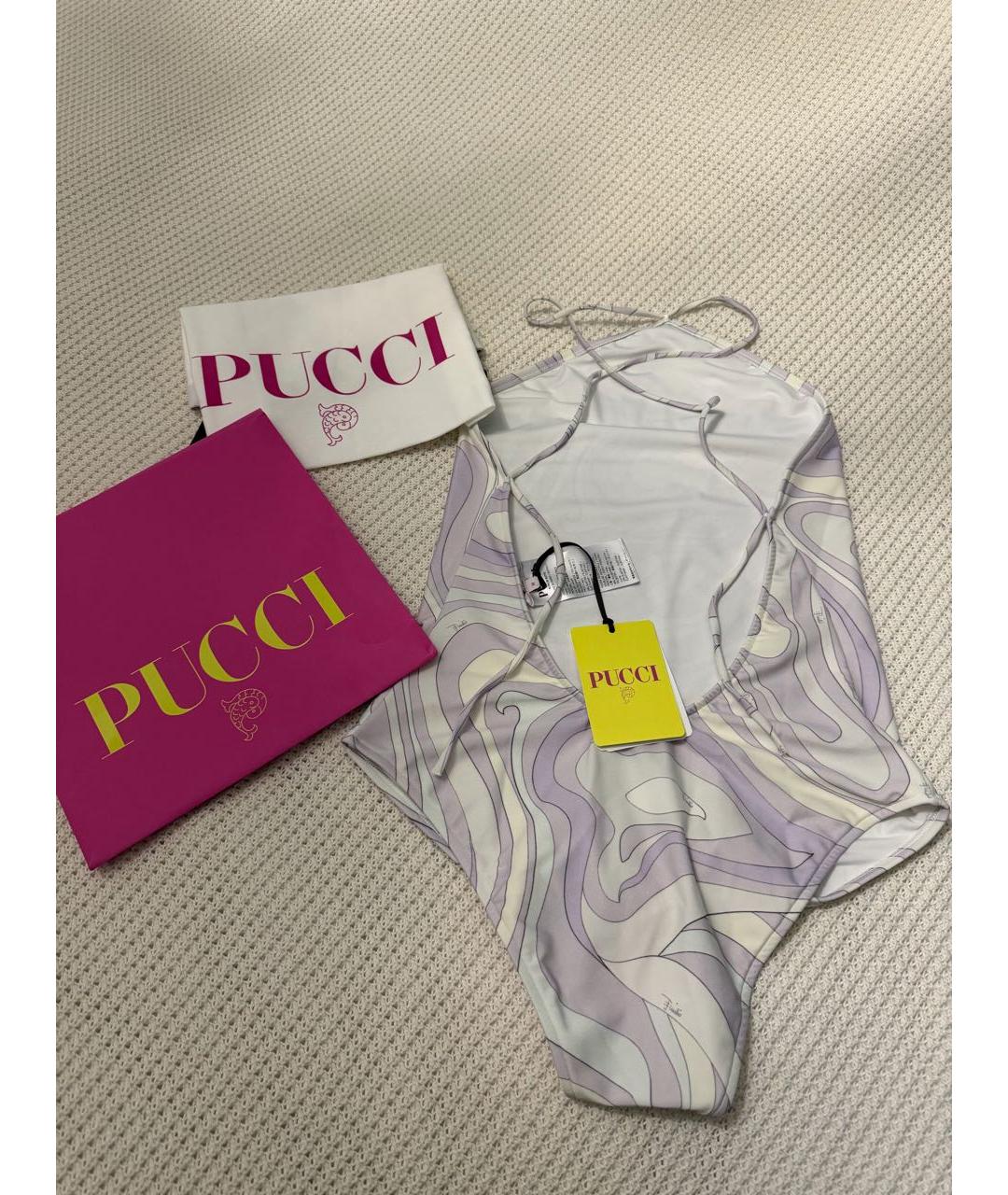 PUCCI Фиолетовый полиамидовый купальник, фото 5