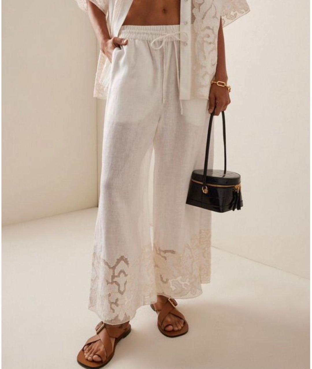 Alemais Белые брюки широкие, фото 2