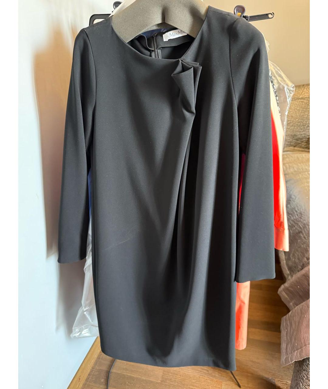 MAX MARA Черное коктейльное платье, фото 5