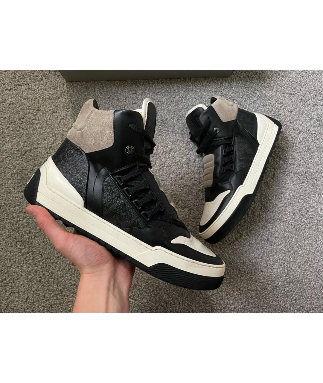 FENDI Черные высокие кроссовки / кеды, фото 7