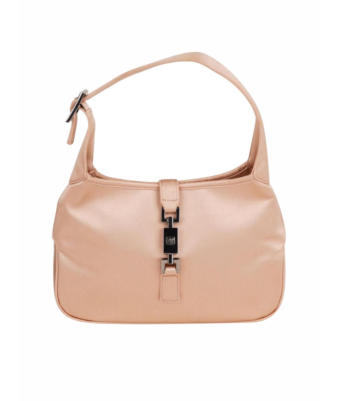 GUCCI Розовая тканевая сумка через плечо, фото 1