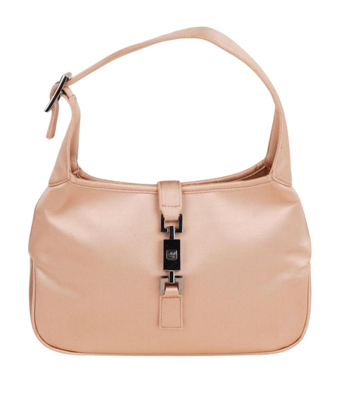 GUCCI Розовая тканевая сумка через плечо, фото 1