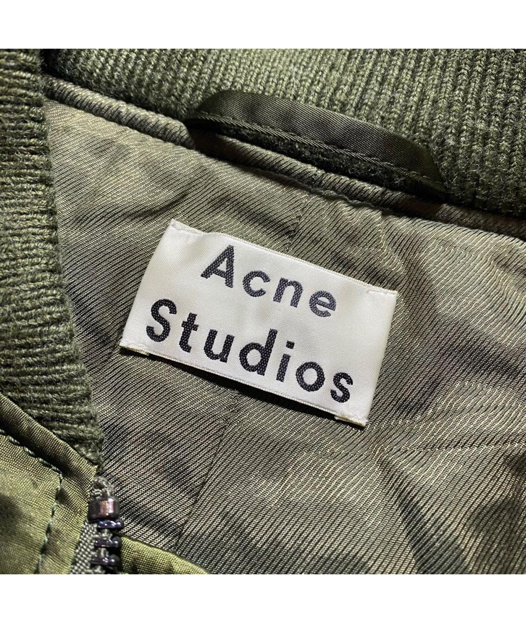 ACNE STUDIOS Зеленая атласная куртка, фото 2