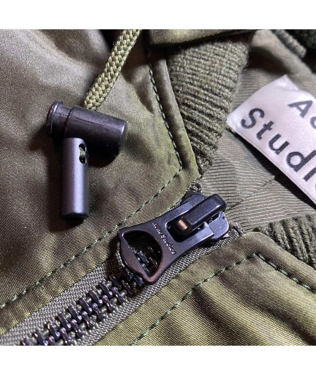 ACNE STUDIOS Зеленая атласная куртка, фото 3