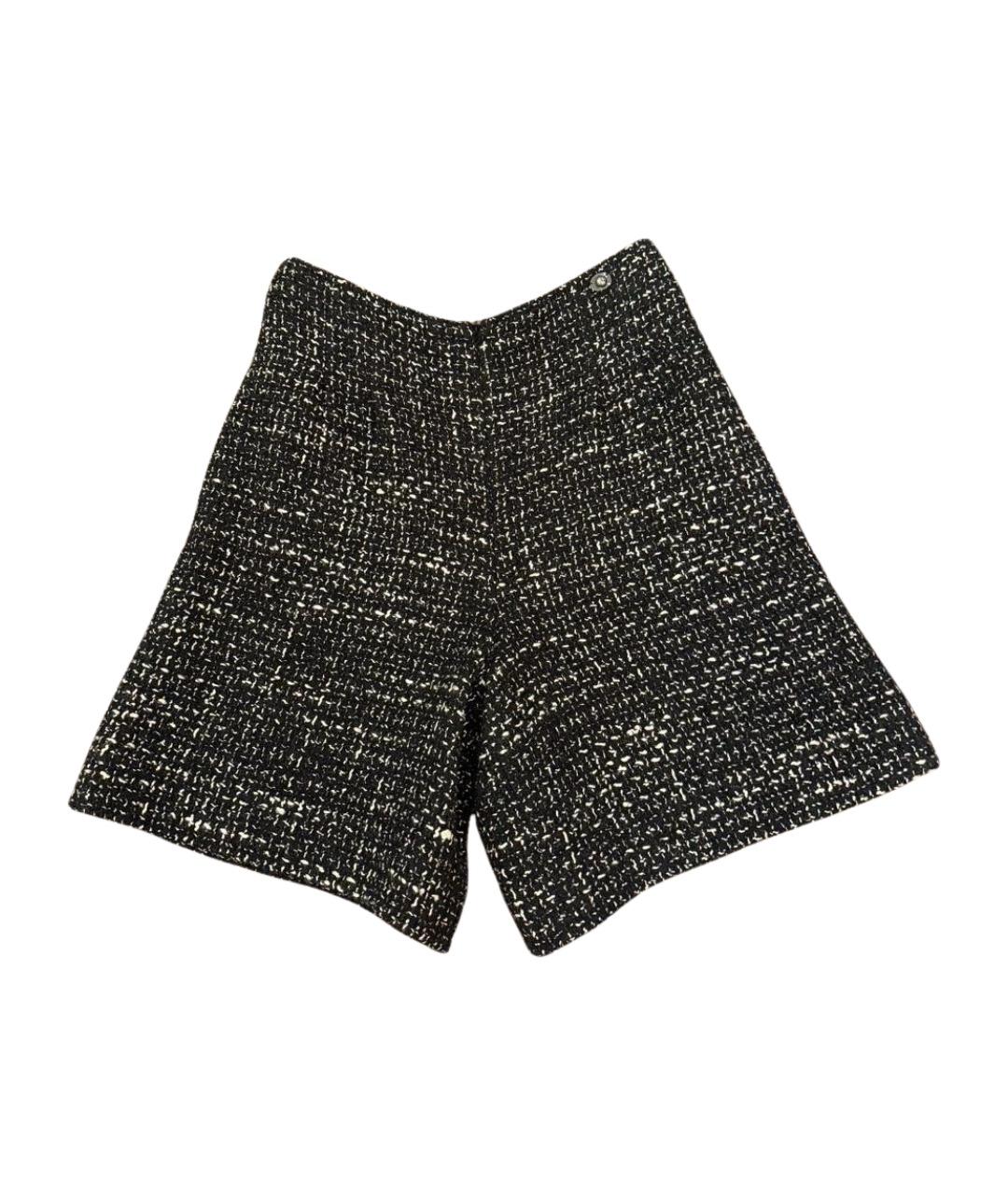 CHANEL Черные шерстяные шорты, фото 1