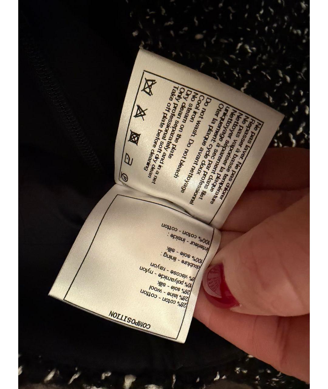 CHANEL Черные шерстяные шорты, фото 4