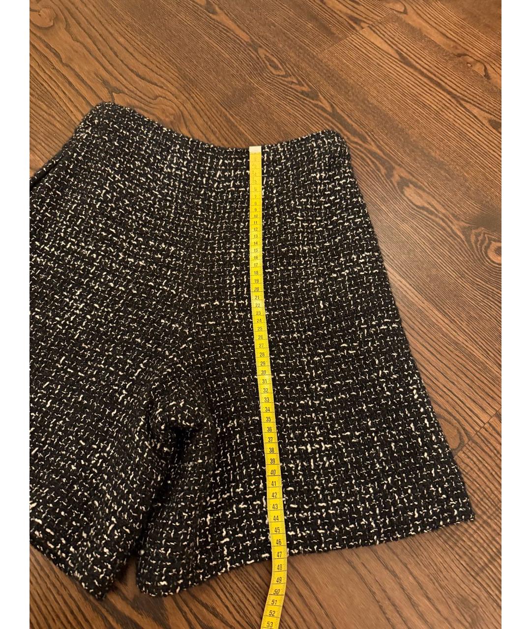 CHANEL Черные шерстяные шорты, фото 5