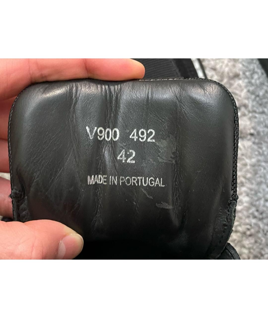 VERSACE Черные текстильные высокие кроссовки / кеды, фото 6