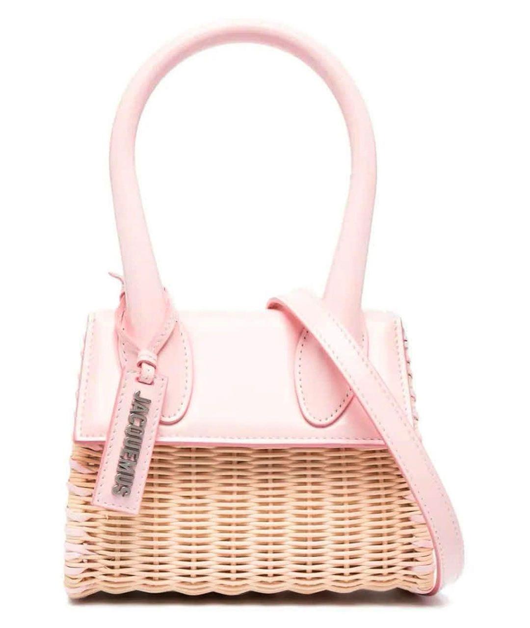 JACQUEMUS Розовая сумка через плечо, фото 3