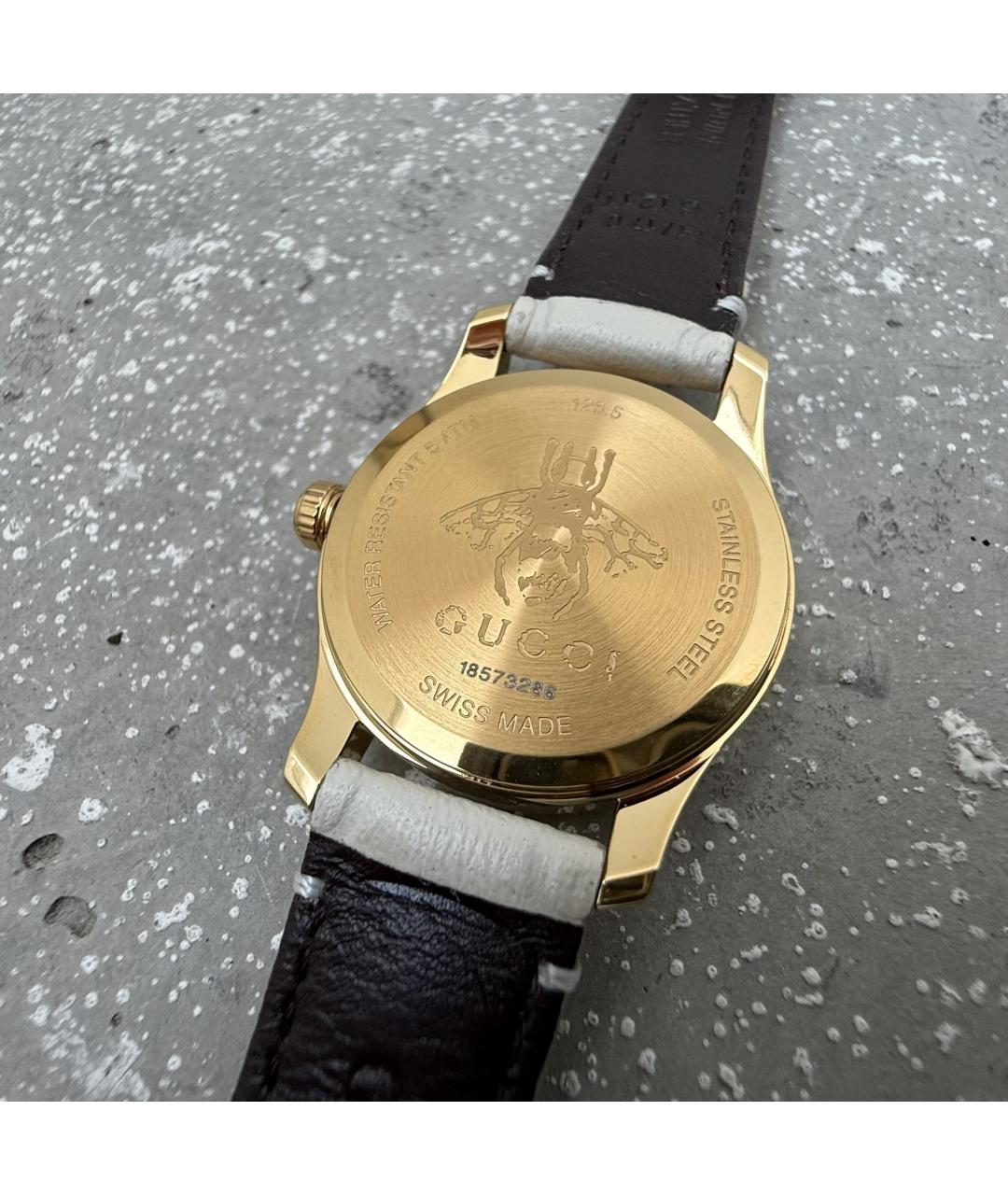 GUCCI Золотые стальные часы, фото 7