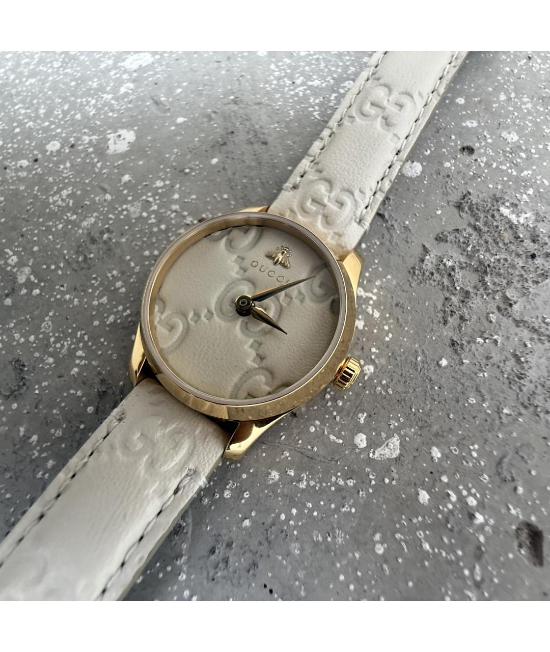 GUCCI Золотые стальные часы, фото 4