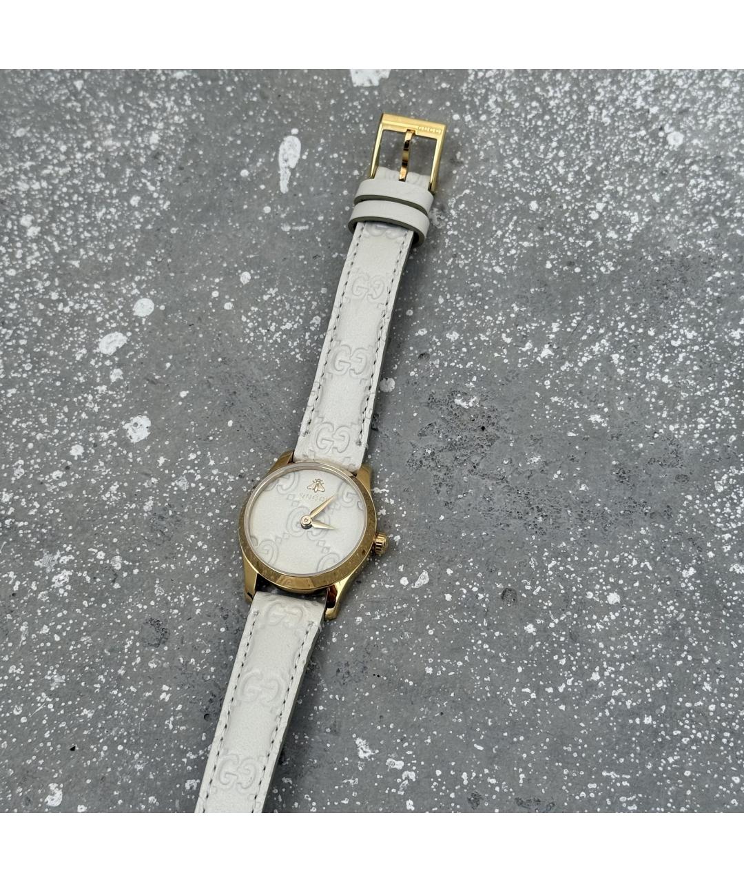 GUCCI Золотые стальные часы, фото 3