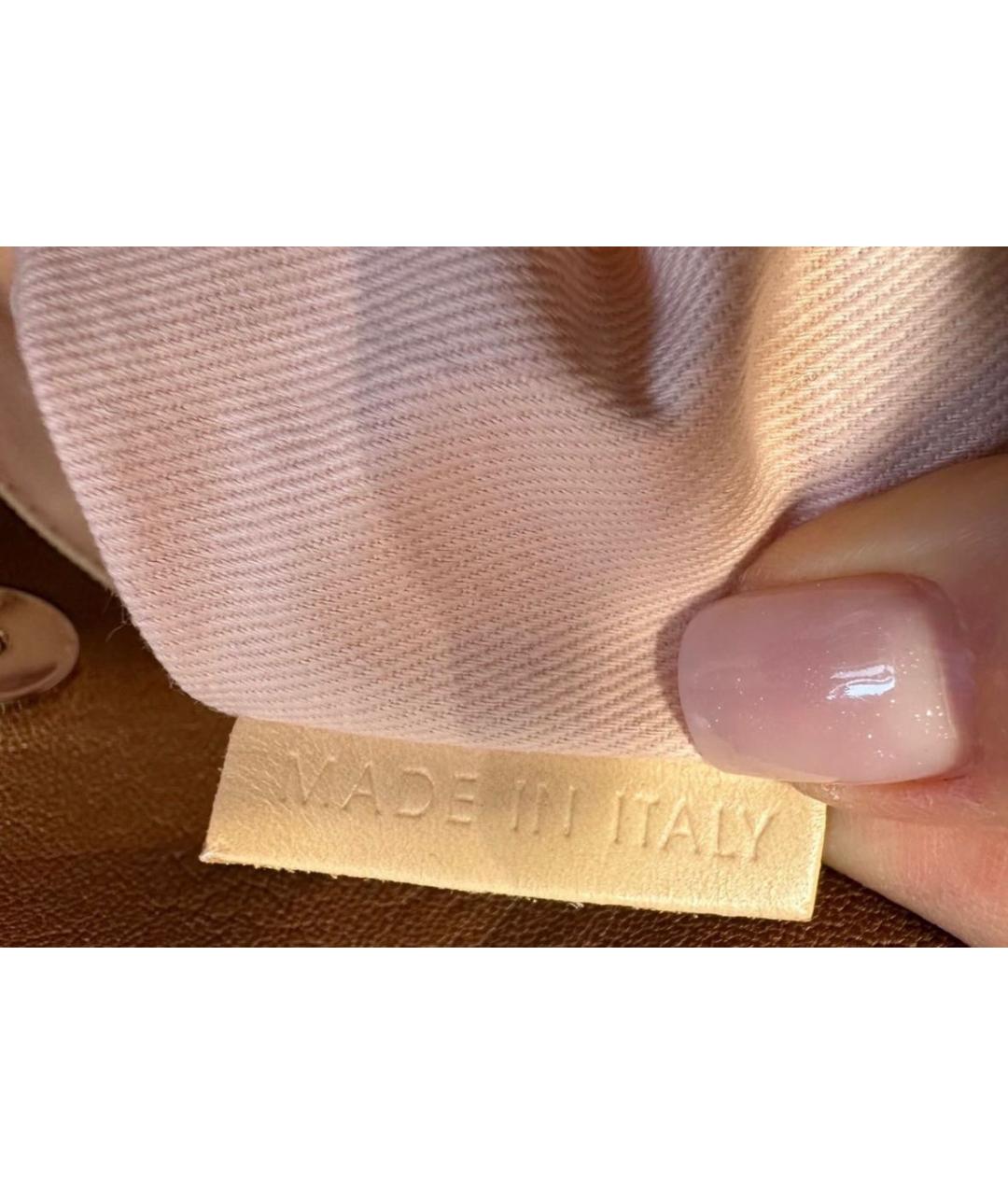 RED VALENTINO Коричневая сумка тоут из искусственной кожи, фото 5