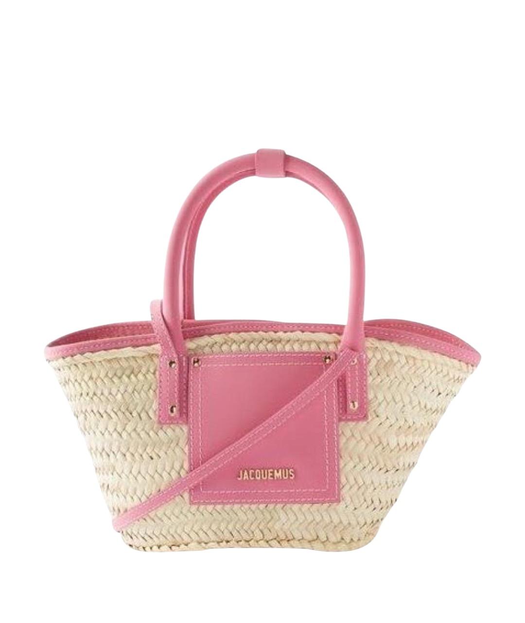 JACQUEMUS Розовая сумка с короткими ручками, фото 1