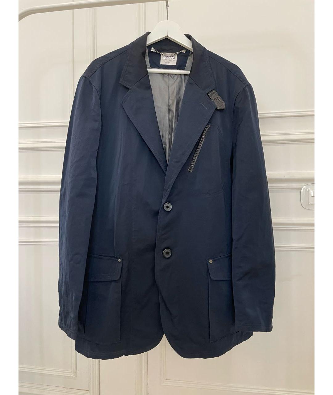 ARMANI COLLEZIONI Темно-синий пиджак, фото 6