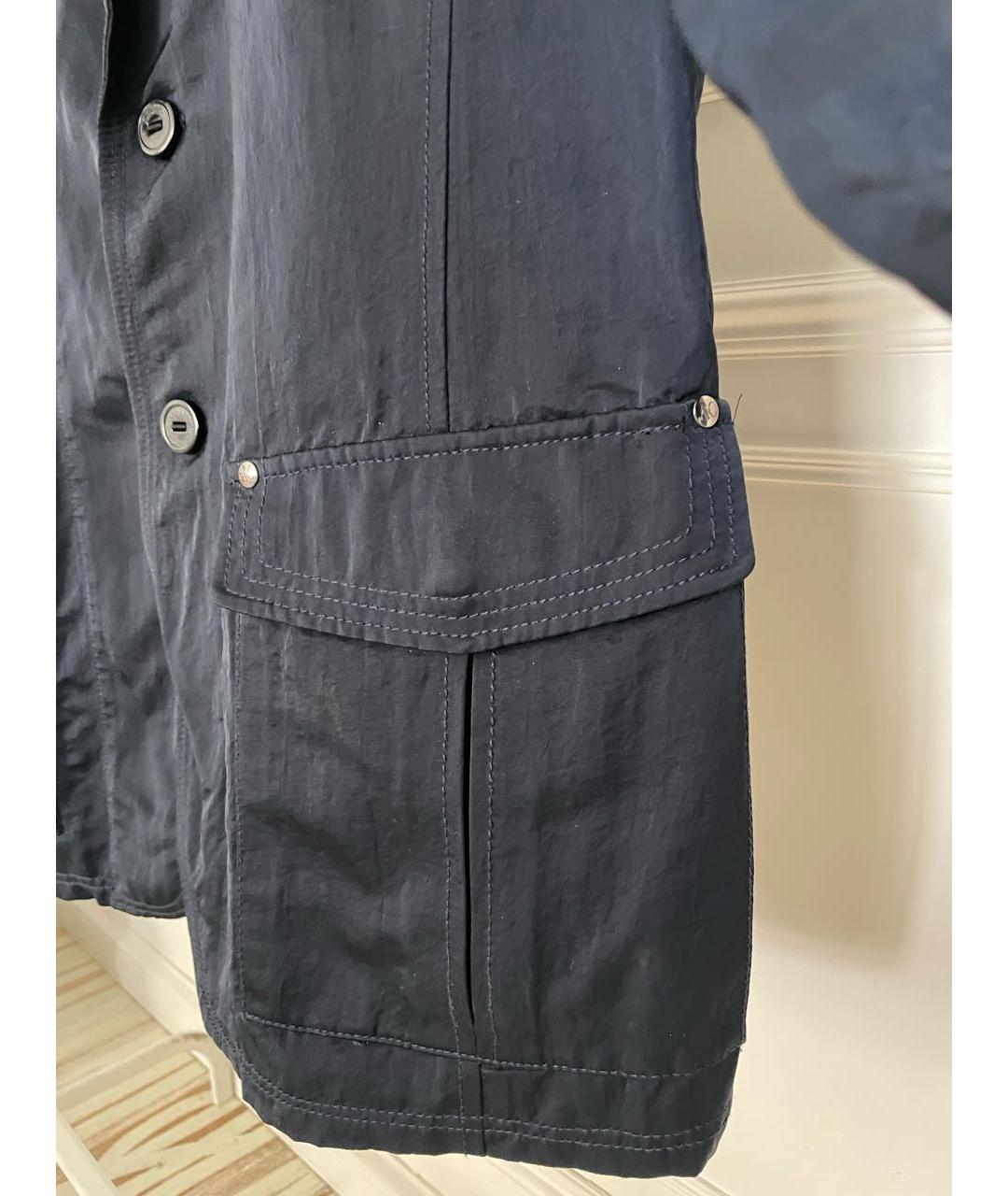 ARMANI COLLEZIONI Темно-синий пиджак, фото 4