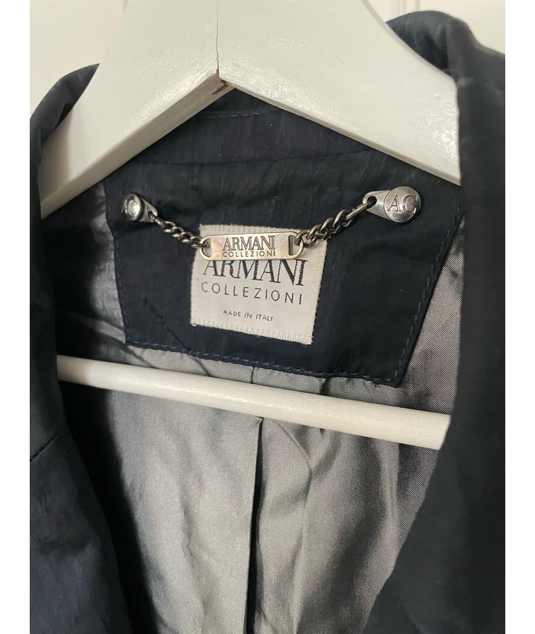 ARMANI COLLEZIONI Темно-синий пиджак, фото 3